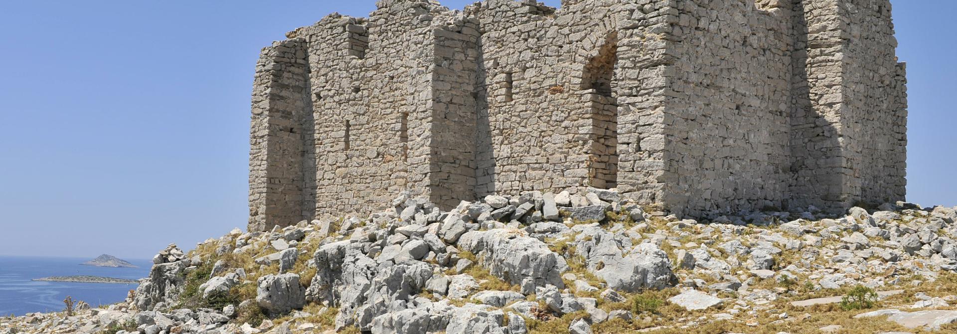 Tureta - Kornati-The small Byzantine fort in the Kornati Archipelago was probably a part of the fortified monastery, and was built as a component of the emperor Justinian’s defensive system. (Photo: Damil Kalogjera)